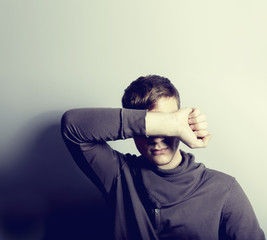 Depressed man