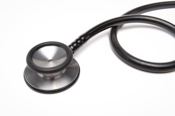 stethoscope on white background