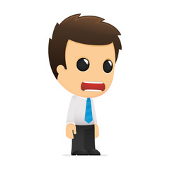 funny cartoon office worker