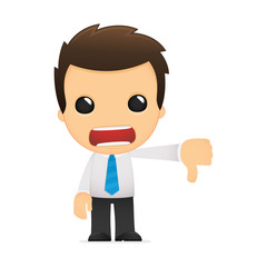 funny cartoon office worker