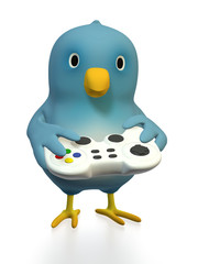 Bluebird with gamepad