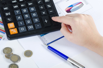 Graphs, charts, business table