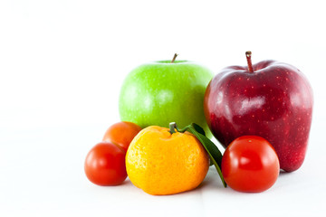 mix fruit isolated