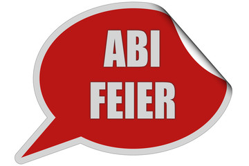 SP-Sticker rot curl oben ABI FEIER