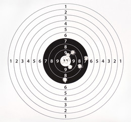 Paper target for shooting practice