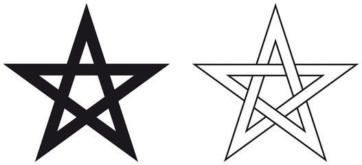 sternvorlage Pentagon pentangle pentalpha pentagram strokes zollstock