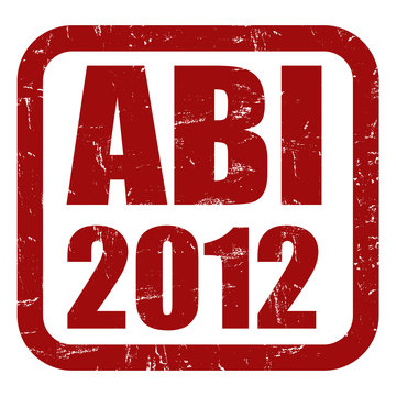 Grunge Stempel rot ABI 2012