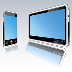 Tablet computer and mobile phone