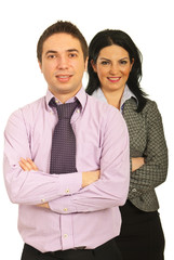 Team of young business people