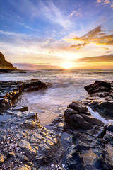 Crépuscule sur littoral réunionnais