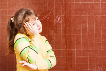 girl in classroom