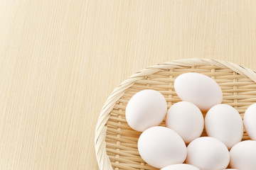 笊に入った玉子