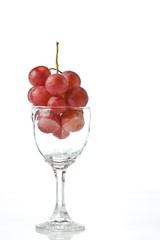 red Grape in the glass