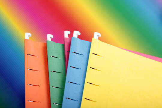 Colorful File Folders