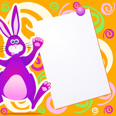 Fototapeta premium Funky rabbit background