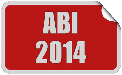 Sticker rotr eckig curl oben ABI 2014
