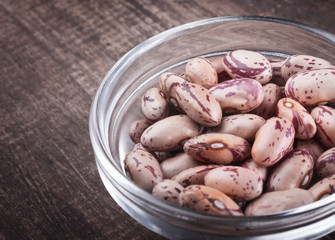 beans in a glass bow