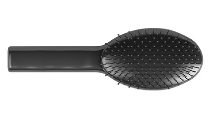 Black hairbrush