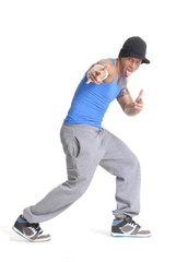 Joven adolescente estilo urbano.