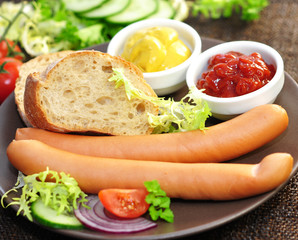 Würstchen, Ketchup