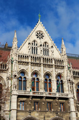 Fototapeta na wymiar Building of Parliament, Budapest