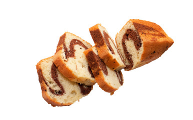 Roll with chocolate jam