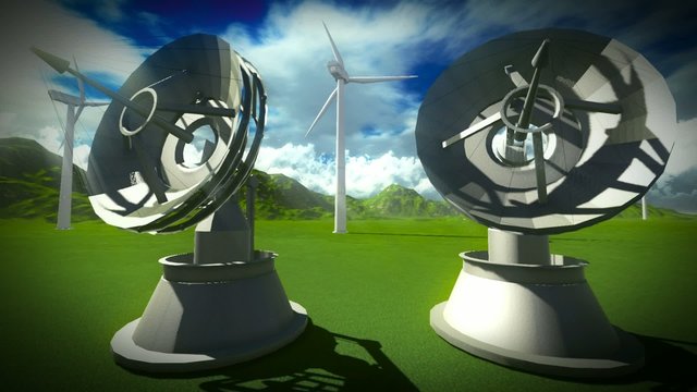 Satellite dishes
