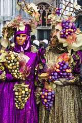 Fototapeta na wymiar Maski karnawałowe w Wenecji