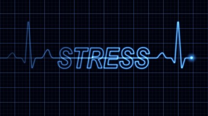 Electrocardiogram with Stress word