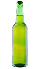 Beer bottles isolated on white background