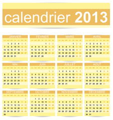 calendrier 2013 FRANCE