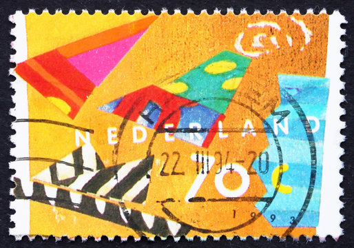 Postage stamp Netherlands 1993 Geometric Shapes