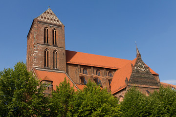 Fototapeta na wymiar Kirche in Wismar
