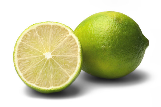 lime on white  background