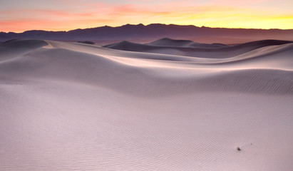 Sunrise over Mesquite Flat Sand Dunes