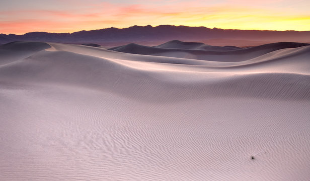 Sunrise over Mesquite Flat Sand Dunes