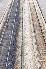 Fototapeta premium Twin railway line