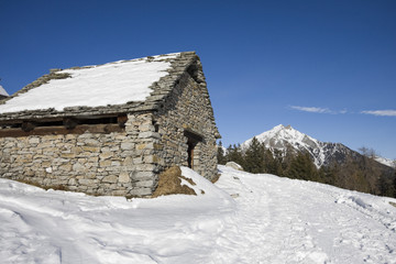 baita in pietra, alpe deccia