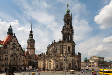 Fototapeta na wymiar Dresden na Łabie, Saksonia