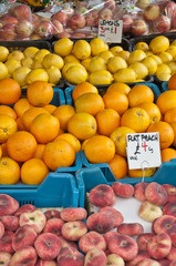 Naklejka na ściany i meble Fruit on a market stall
