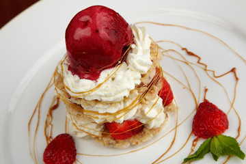 Strawberry ice-cream