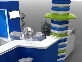 Exhibition Stand Interior Sample - Interiors Series  . 3D