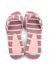 Summer colourful shoes on white