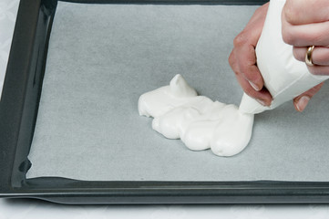 Meringue Pavlova - preparation