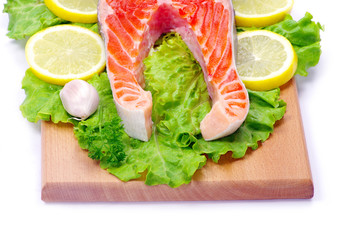 raw salmon