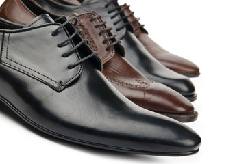 Male shoes in fashion concept