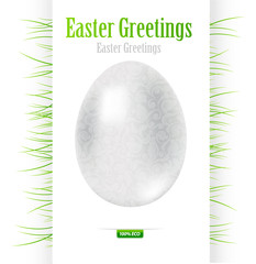 Osternkarte - Ostereier mit Grass