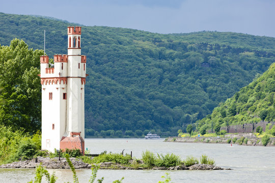 Binger Maeuseturm, Mouse Tower on Mouse Island,Germany