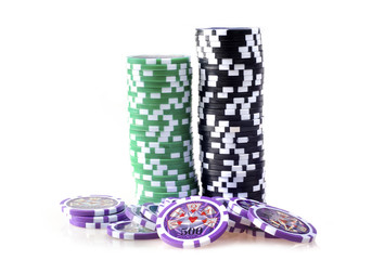Fototapeta premium chips for poker