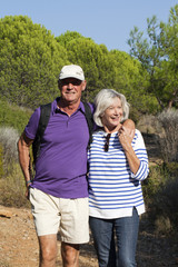 healthy pensioners outdoors